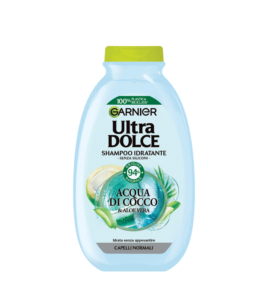 Garnier - Ultra Dolce Acqua Di Cocco e Aloe Vera - Shampoo Idratante