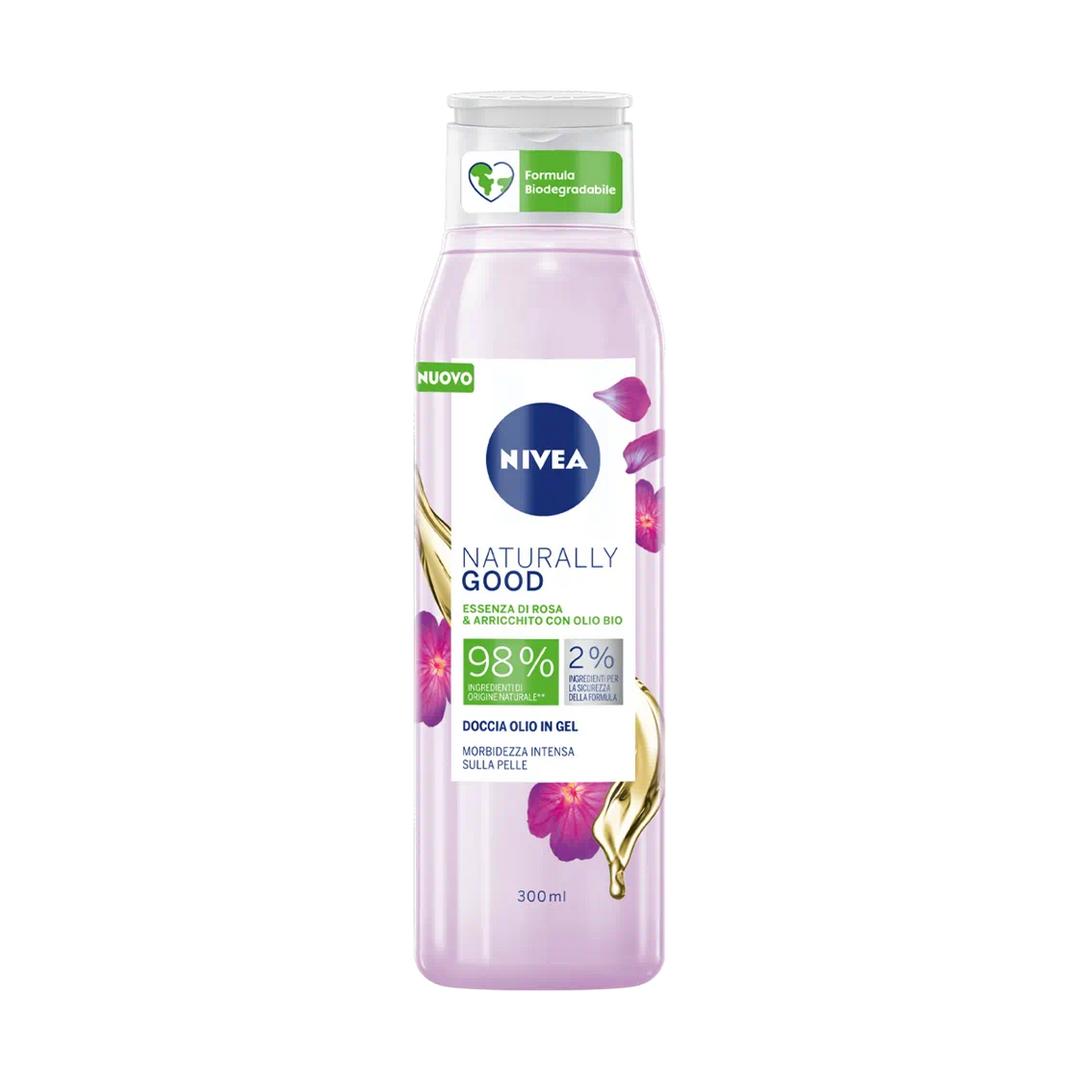 Nivea - Gel Doccia Naturally Good - Rosa