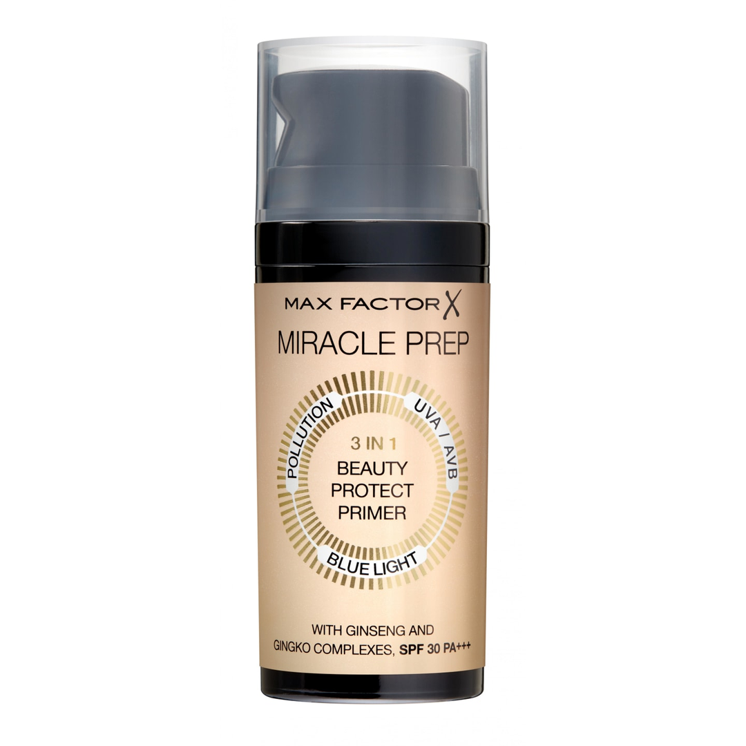 Max Factor - Miracle Prep Primer 3 in 1: Base Protettiva Antismog E Luci Blu